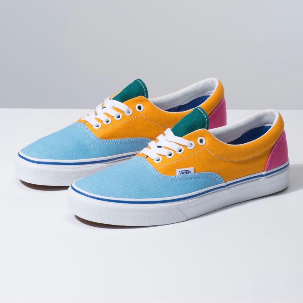 Vans Era Multi/Bright Women Shoes Size 6.5 Rainbow